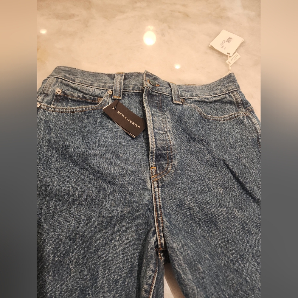 KHAITE Blue Boyfriend Jeans NWT